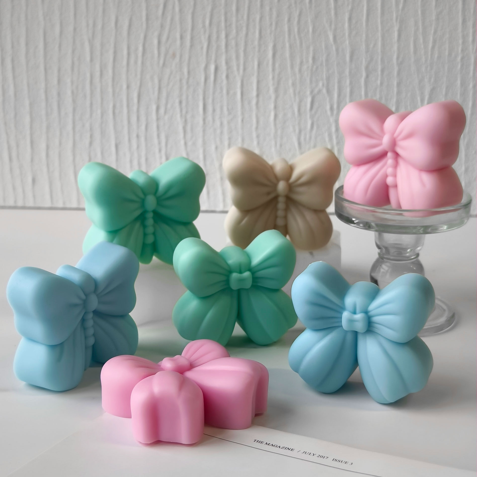 Candle Supplies Tins - 나비 아로마 캔들 석고 장식 몰드