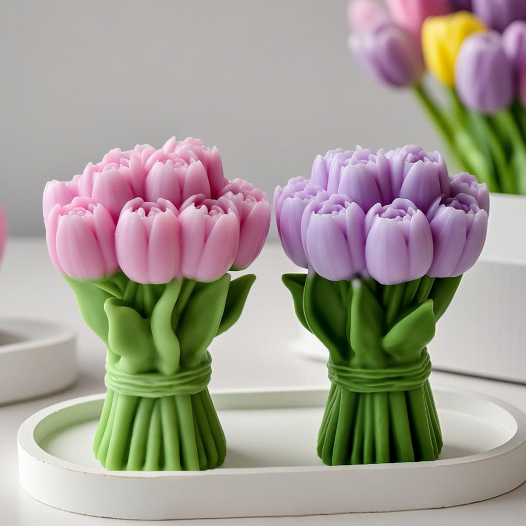 Candle Supplies In Bulk - 발렌타인 데이 선물 튤립 꽃다발 실리콘