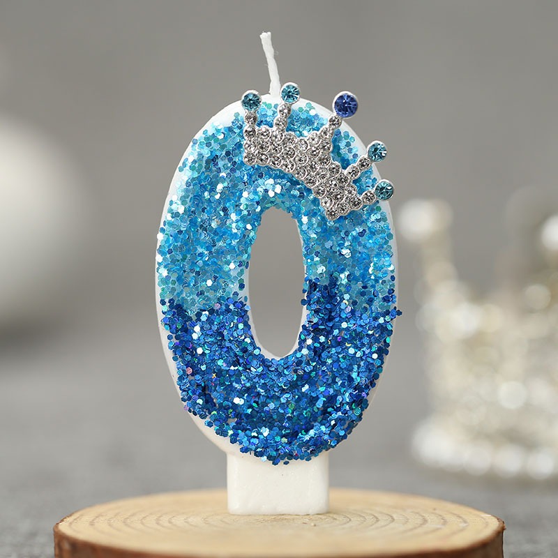 창의적인 공작새 블루 크라운 디지털 생일 양초 - 파티 - Candle Supplies Usa 리뷰 및 가격