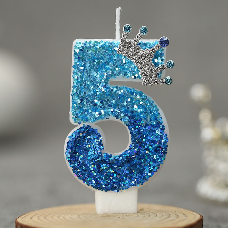 창의적인 공작새 블루 크라운 디지털 생일 양초 - 파티 - Candle Supplies Usa 리뷰 및 가격