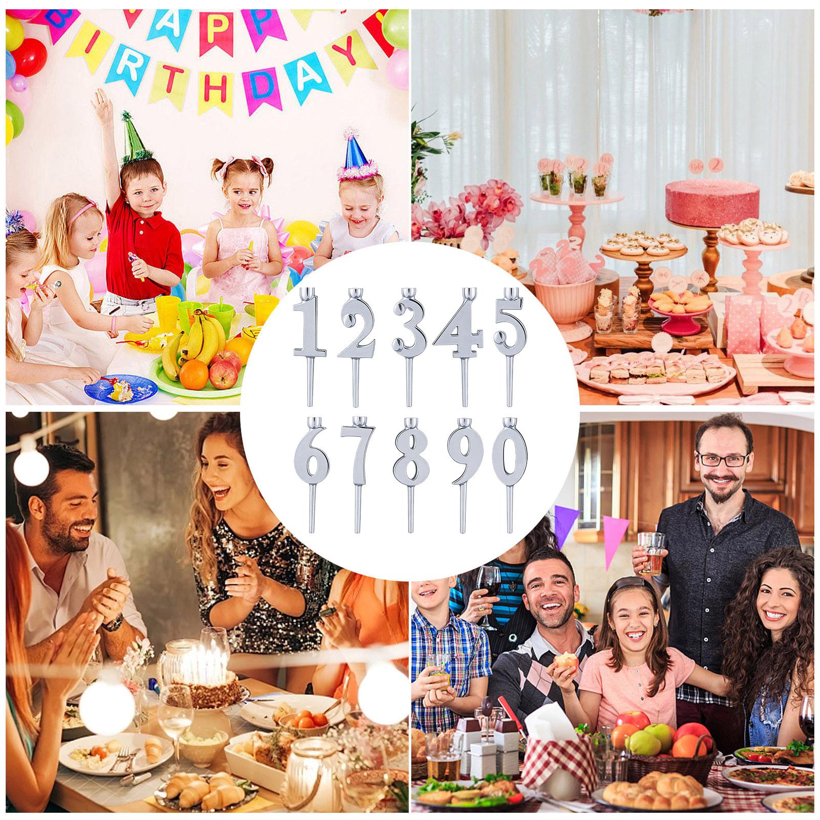 케이크용 숫자 생일 캔들 홀더 10개 생일 파티 용품  - Candle Supplies Usa 리뷰 및 가격