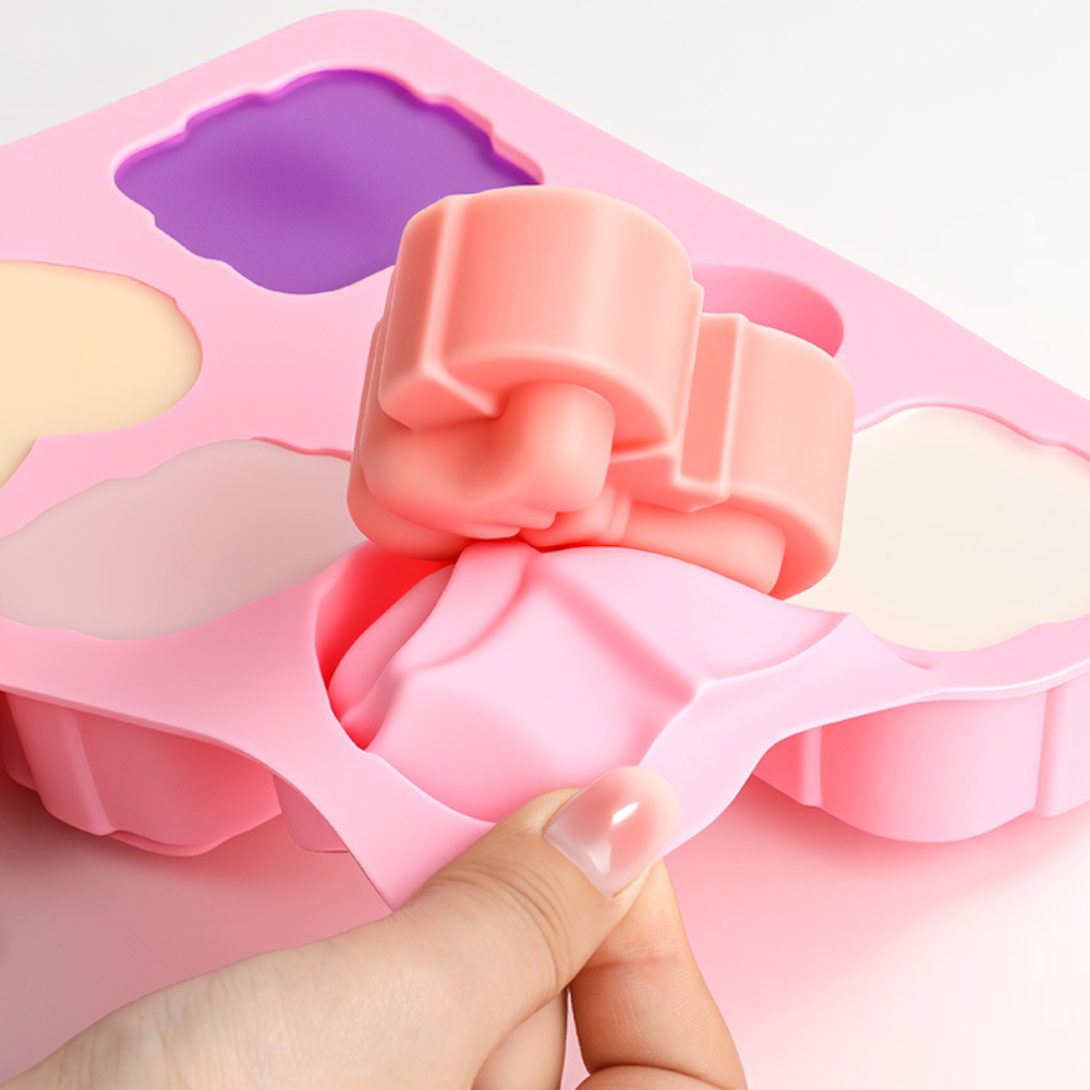 사각형 하트 모양 실리콘 몰드 6구 보우 디자인 수제  - Candle Supplies Tins 리뷰 및 가격