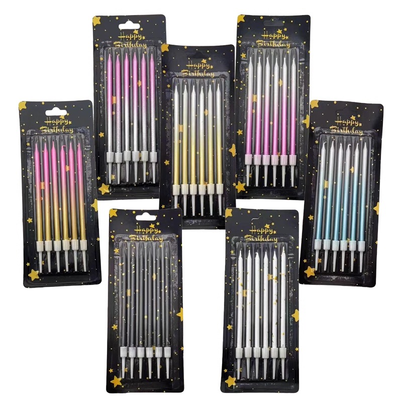 30/50 상자 그라디언트 색상 생일 촛불 케이크 베이 - Candle Supplies Usa 리뷰 및 가격