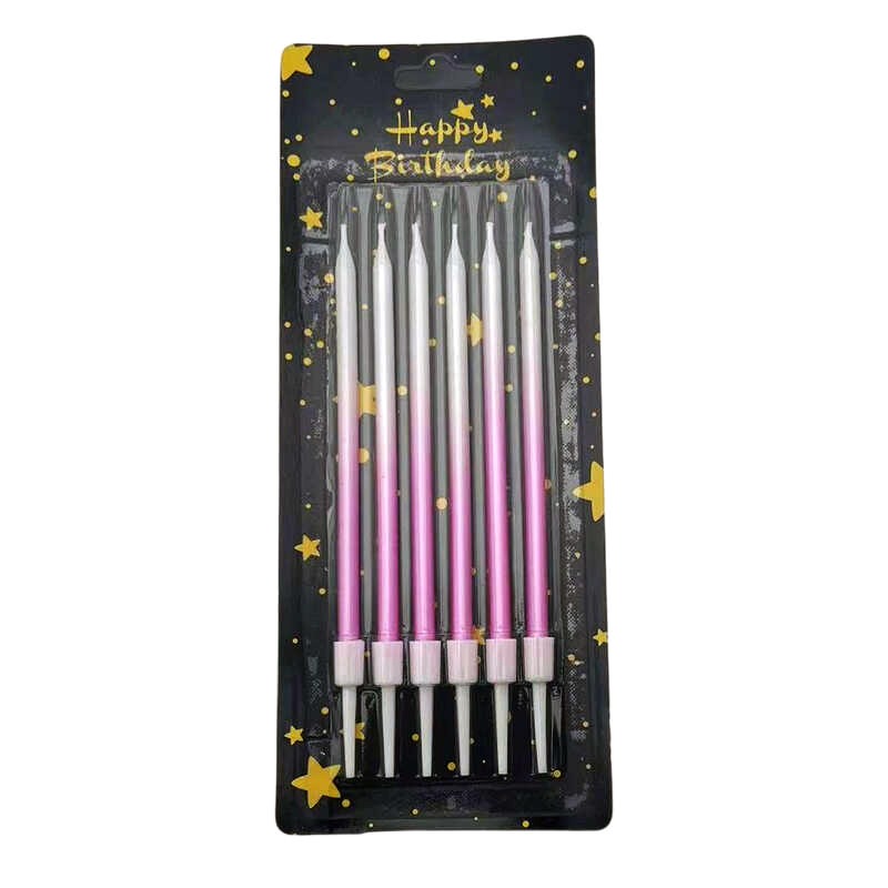 30/50 상자 그라디언트 색상 생일 촛불 케이크 베이 - Candle Supplies Usa 리뷰 및 가격