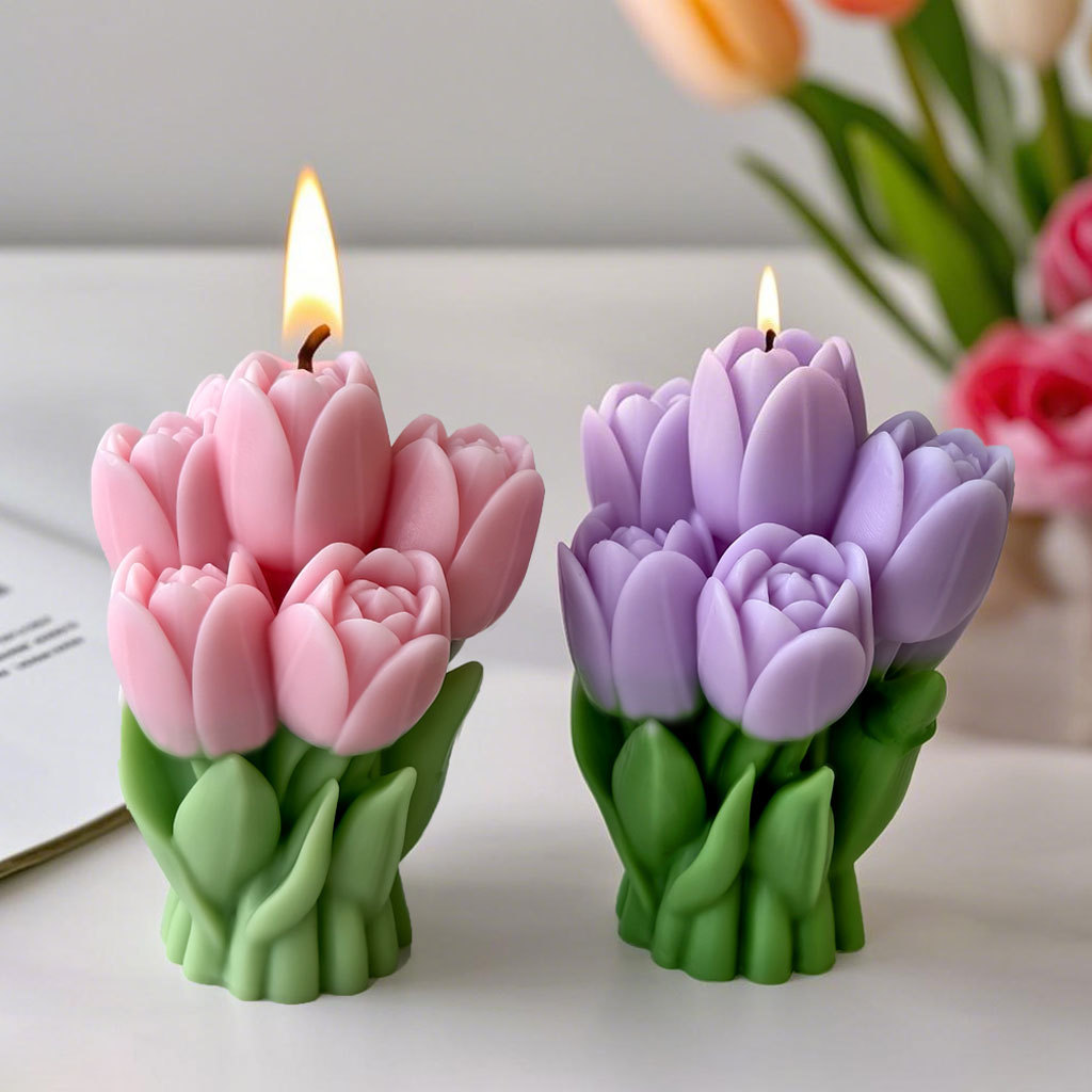 발렌타인 데이 선물 튤립 꽃다발 실리콘 몰드 DIY 꽃 - Candle Supplies In Bulk 리뷰 및 가격