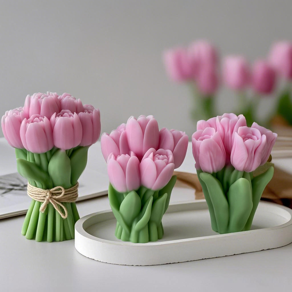 발렌타인 데이 선물 튤립 꽃다발 실리콘 몰드 DIY 꽃 - Candle Supplies In Bulk 리뷰 및 가격
