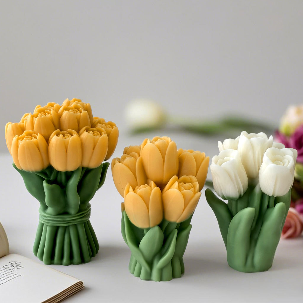 발렌타인 데이 선물 튤립 꽃다발 실리콘 몰드 DIY 꽃 - Candle Supplies In Bulk 리뷰 및 가격