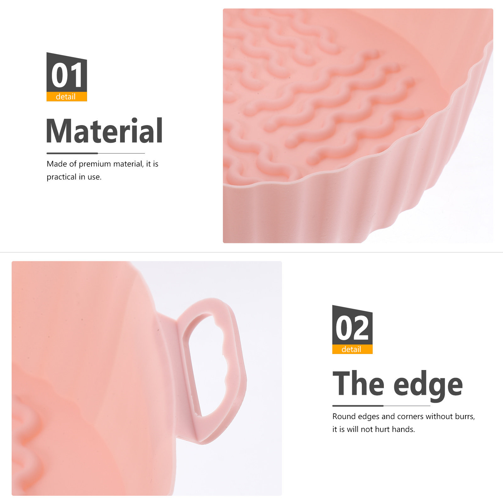 에어 프라이어 용 2Pcs 실리콘 베이킹 매트 논 스틱 - Heat Resistant Mat 리뷰 및 가격