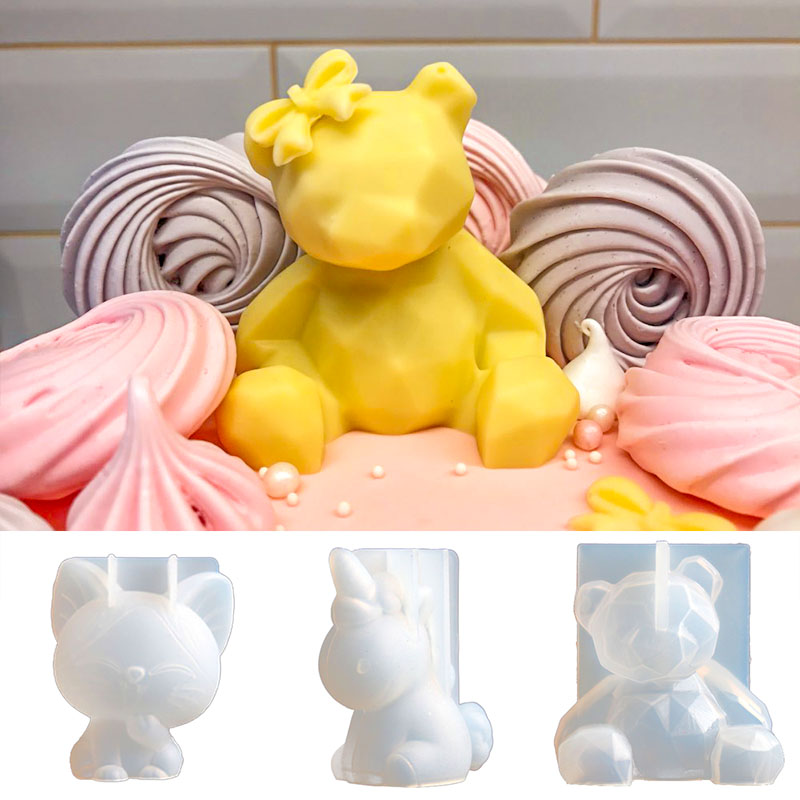 3D 스테레오 곰 실리콘 금형, Diy 동물 모양의 양 - Candle Supplies In Bulk 리뷰 및 가격