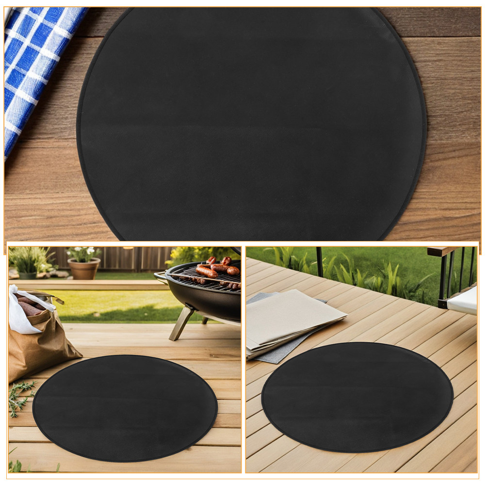 둥근 내화성 바베큐 매트 내열성 화덕 매트 야외 그릴  - Heat Resistant Mat 리뷰 및 가격